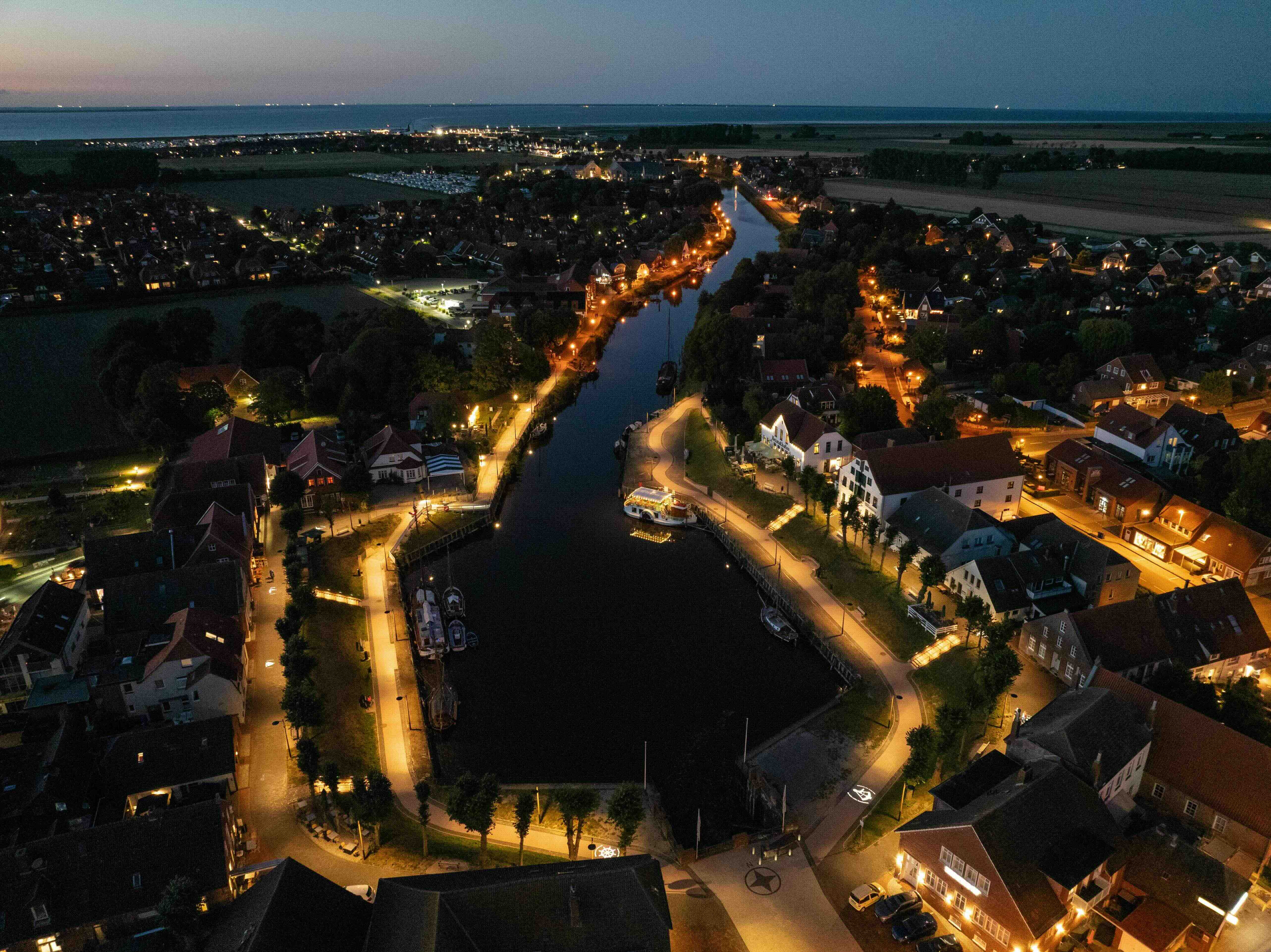 Sielhafen Carolinensiel Beleuchtung